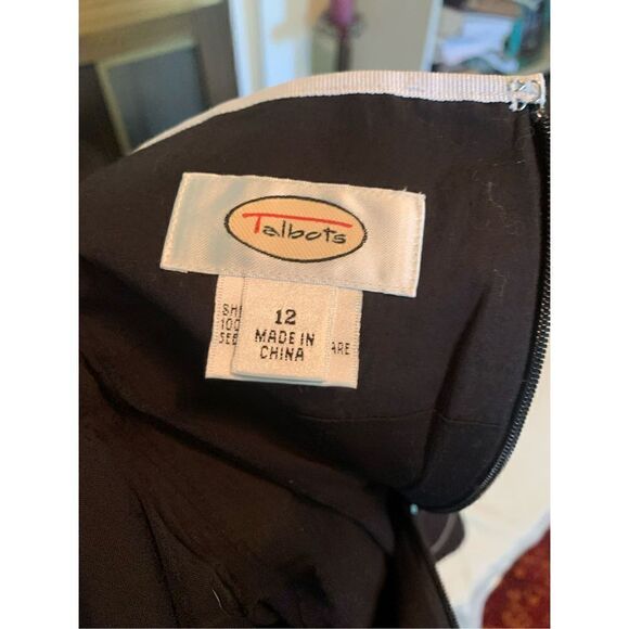 Talbots Black Cotton lined Skirt - Picture 6 of 8